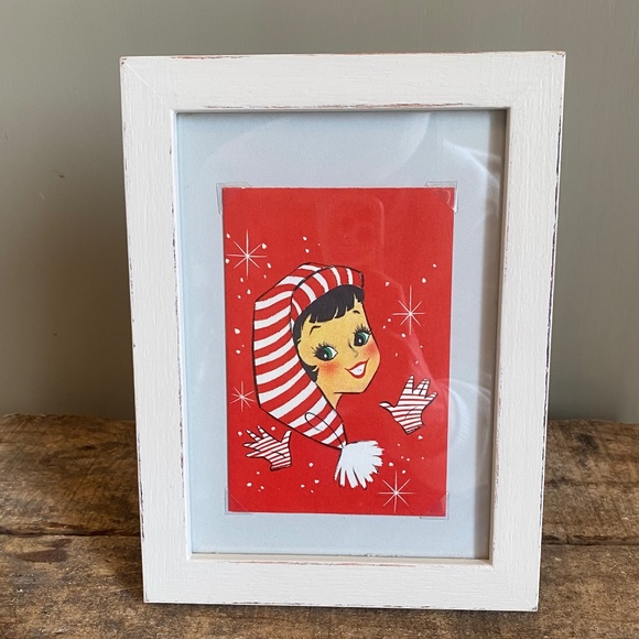 Vintage Framed Christmas Print - Picture 1 of 3